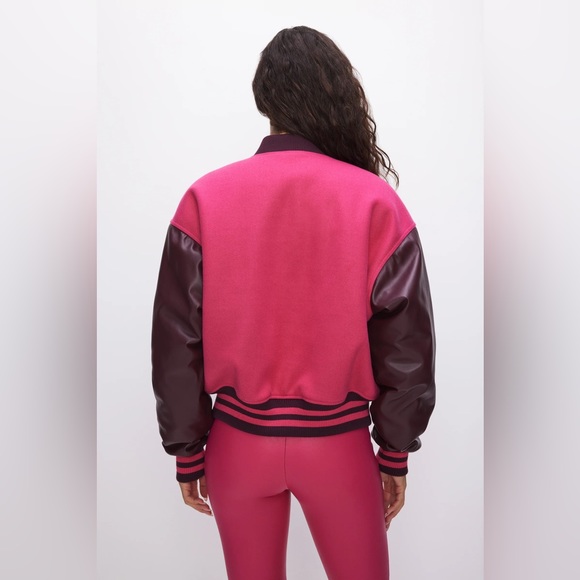 Good American VARSITY BOMBER - Love potion007 - Picture 2 of 6